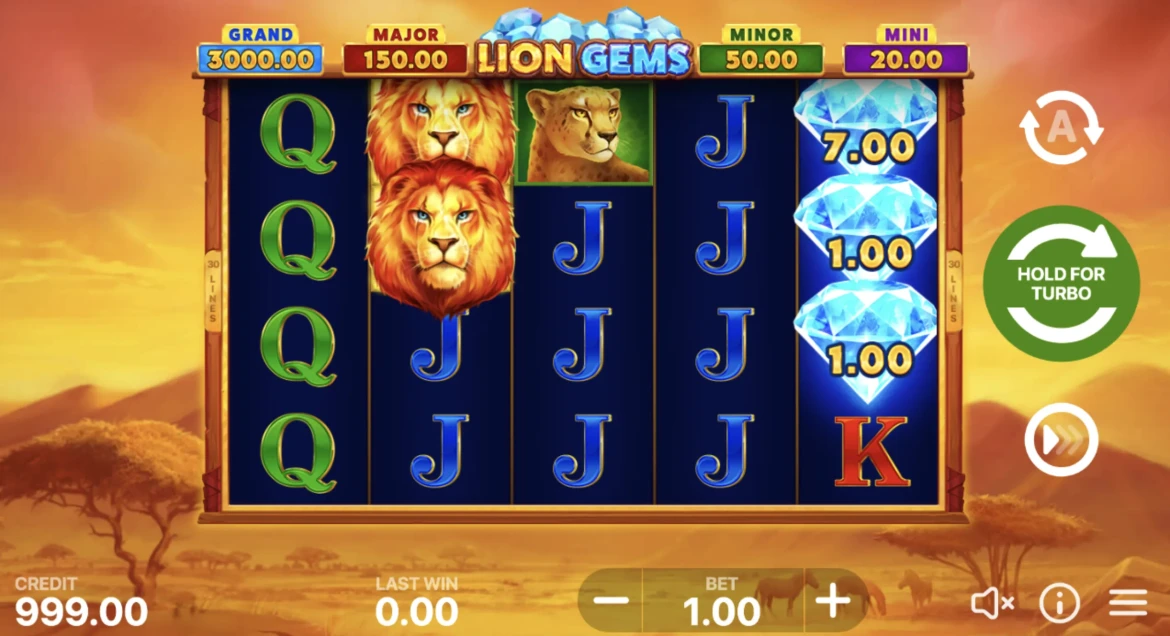 Lion Gems: Hold and Win