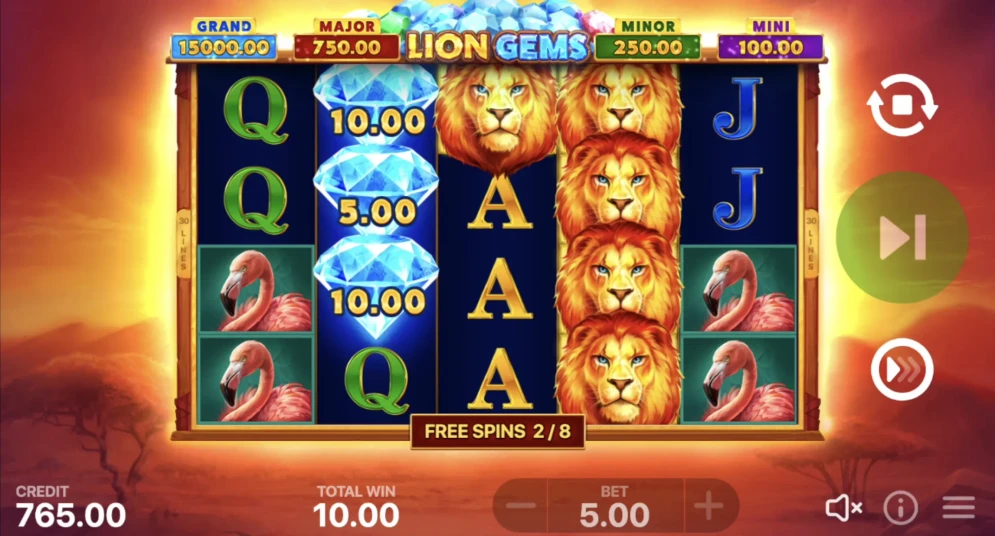 Lion Gems: Hold and Win