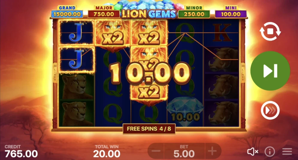 Lion Gems: Hold and Win Slot
